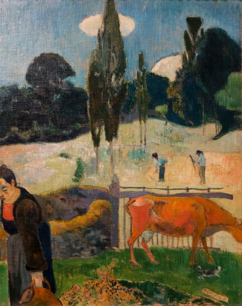 20150815_172617 RX100M4.jpg - Paul Gauguin, France, The Red Cow, 1889. LA County Museum of Art